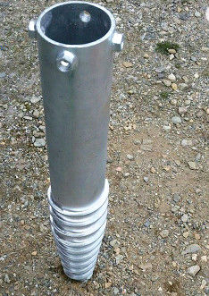 فلنج ثابت DIN 2615 فولاد زمین پیچ Earth Anchor Spile Pile
